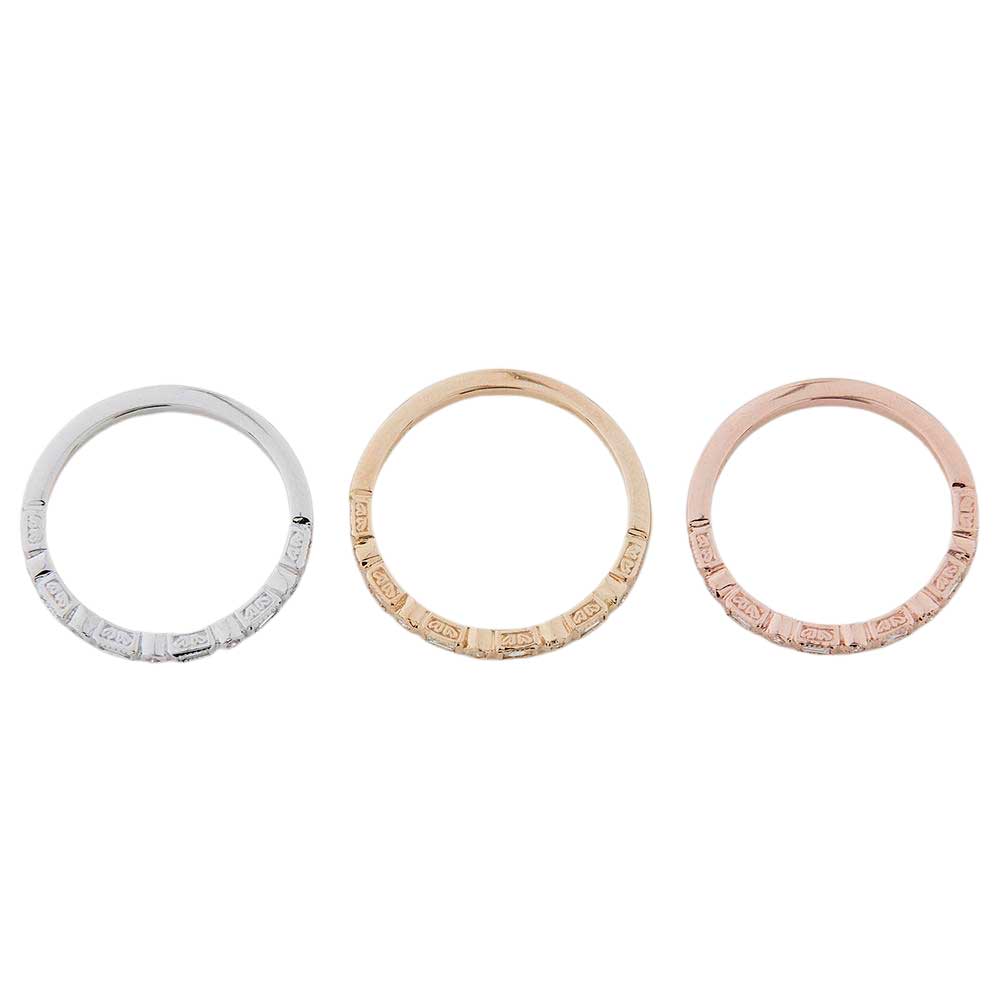 Arabella: Art Deco Ring in 9ct White Gold with Sapphire and Diamond