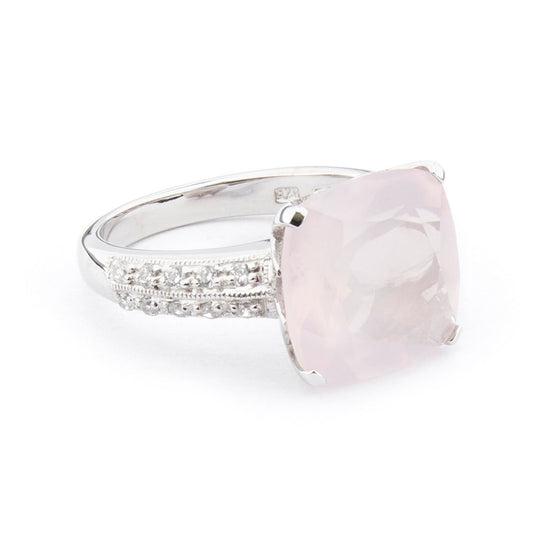 Wellington_&_North_Art_Deco_Jewellery_Rosalind_Cushion_Cut_Rose_Quartz_Cubic_Zirconia_925_Sterling_Silver_Ring_Side_View