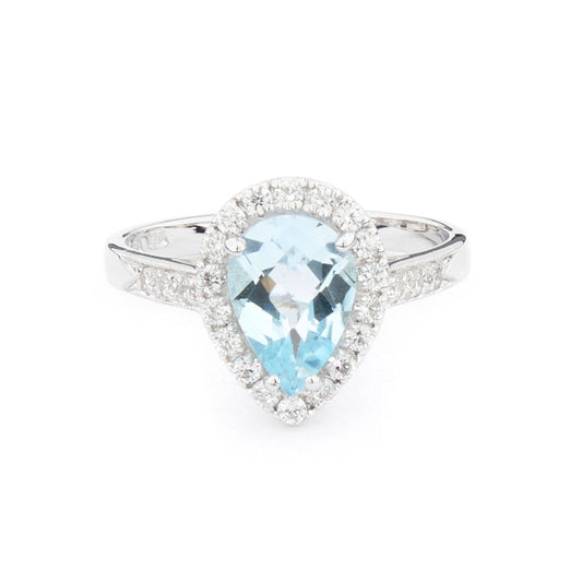 Wellington_&_North_Art_Deco_Jewellery_Juliet_Teardrop_Blue_Topaz_Cubic_Zirconia_925_Sterling_Silver_Drop_Ring_View