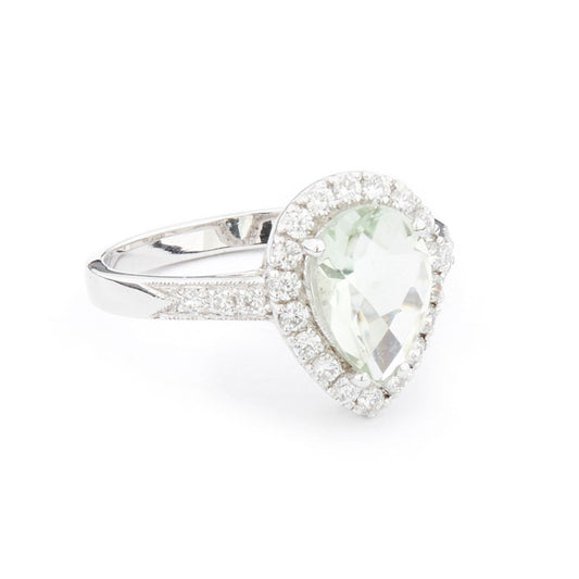 Wellington_&_North_Art_Deco_Jewellery_Juliet_Teardrop_Green_Amethyst_Cubic_Zirconia_Sterling_Silver_Ring_Side_View