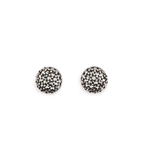 Load image into Gallery viewer, Silver and Marcasite Stud Earrings