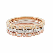 Load image into Gallery viewer, Arabella: Art Deco Ring in 9ct Rose Gold with Diamond