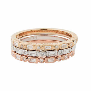Arabella: Art Deco Ring in 9ct Rose Gold with Diamond