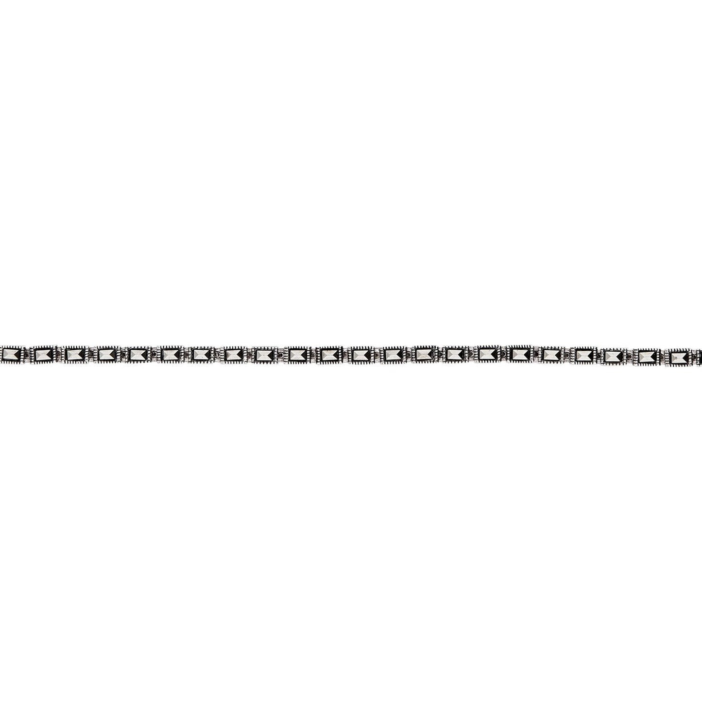 Mia: Art Deco Bracelet in Marcasite and Sterling Silver