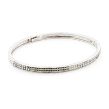 Load image into Gallery viewer, Wellington_&amp;_North_Art_Deco_Jewellery_Violet_Marcasite_925_Sterling_Silver_Bangle_Bracelet