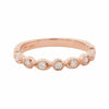 Art Deco Style Ring: Rose Gold and Diamonds