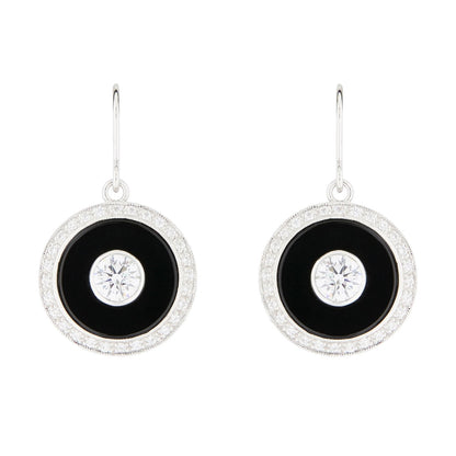 Wellington_&_North_Art_Deco_Jewellery_Marilyn_Cubic_Zirconia_Black_Onyx_925_Sterling_Silver_Round_Drop_Earrings