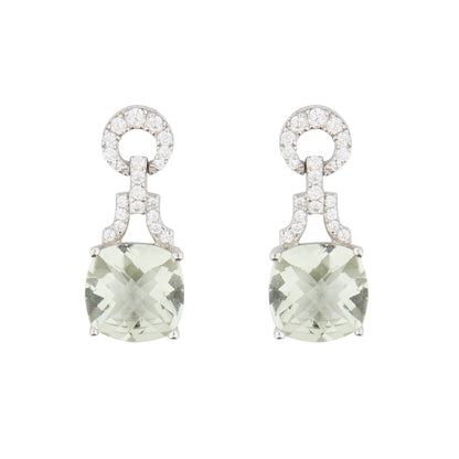 Wellington_&_North_Art_Deco_Jewellery_Rosalind_Cushion_Cut_Green_Amethyst_Cubic_Zirconia_925_Sterling_Silver_Drop_Earrings