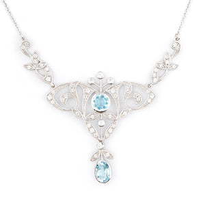 Wellington_&_North_Art_Deco_Jewellery_Portia_Blue_Topaz_Cubic_Zirconia_925_Sterling_Silver_Necklace