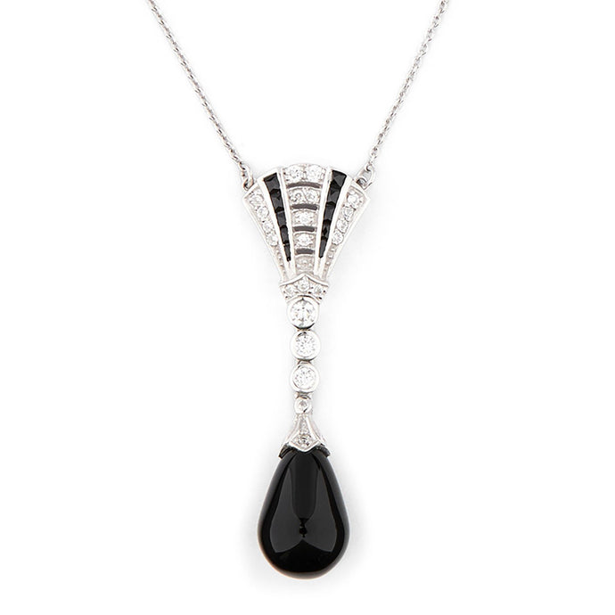 Wellington_&_North_Art_Deco_Jewellery_Louise_Black_Onyx_Cubic_Zirconia_925_Sterling_Silver_Necklace