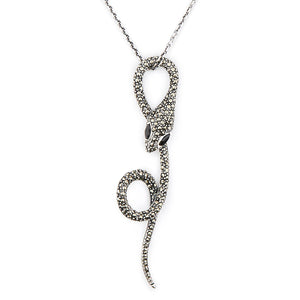 Wellington_&_North_Art_Deco_Jewellery_Victoria_925_Sterling_Silver_Marcasite_Black_Onyx_Snake_Serpent_Pendant
