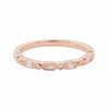 Art Deco Style Ring: Rose Gold and Diamond