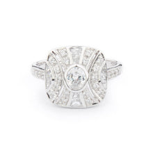 Load image into Gallery viewer, Wellington_&amp;_North_Jewellery_Ava_Art_Deco_Cubic_Zirconia_925_Sterling_Silver_Ring_Front_View
