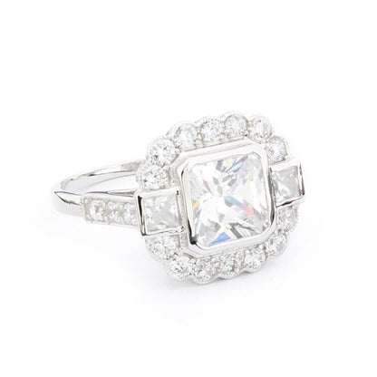 Wellington_&_North_Art_Deco_Jewellery_Mae_Cubic_Zirconia_925_Sterling_Silver_Ring_Side_View