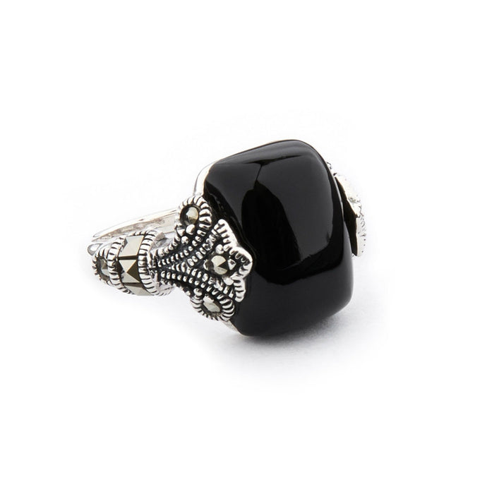 Wellington_&_North_Art_Deco_Jewellery_Maisie_Black_Onyx_Marcasite_925_Sterling_Silver_Ring_Side_View