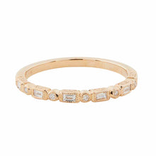 Load image into Gallery viewer, Art Deco Style Ring: Yellow Gold and Diamond