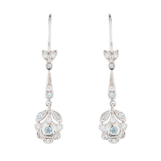 Wellington_&_North_Art_Deco_Jewellery_Portia_Blue_Topaz_Cubic_Zirconia_925_Sterling_Silver_Drop_Earrings