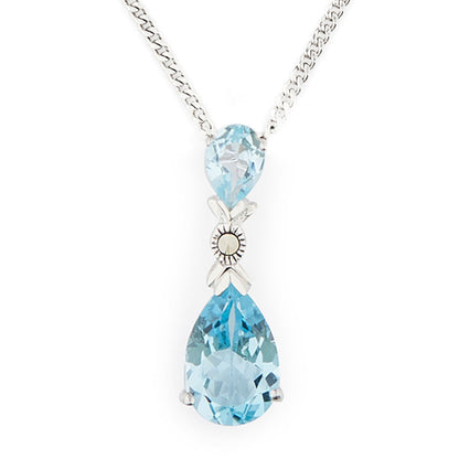 Wellington_&_North_Jewellery_Helena_Art_Deco_Blue_Topaz_Marcasite_925_Sterling_Silver_Pendant_Necklace